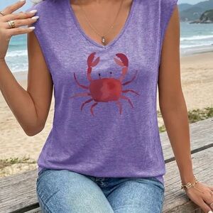 CRAB V-NECK by Gecko
